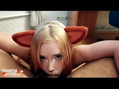 ❤️ Kitsune ngulu kontol lan cum ing dheweke tutuk ❌ Porno krasan ing kita ☑